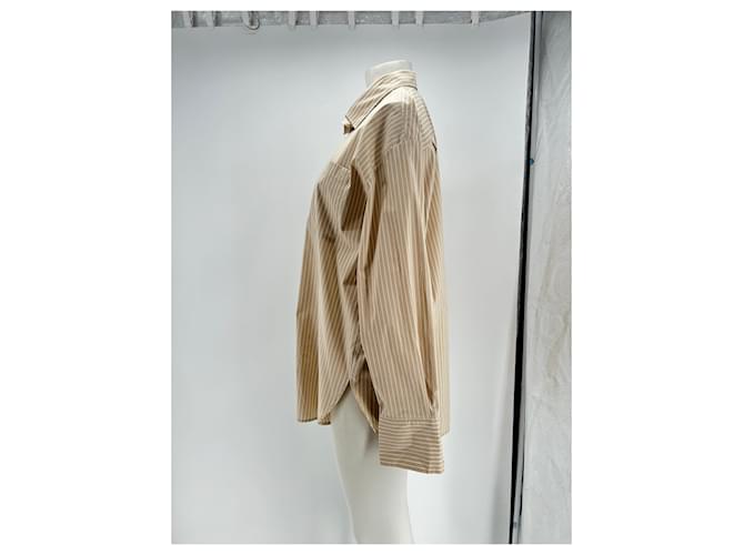 Camisa Frame Denim beige de algodón L - vista 4