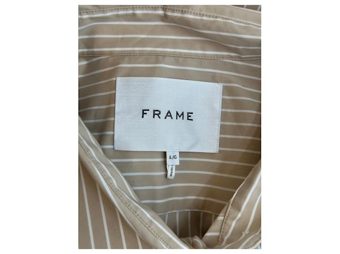 Camisa Frame Denim beige de algodón L - vista 5
