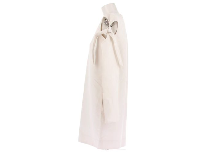Vestido de algodón beige Céline talla 38 - vista 3