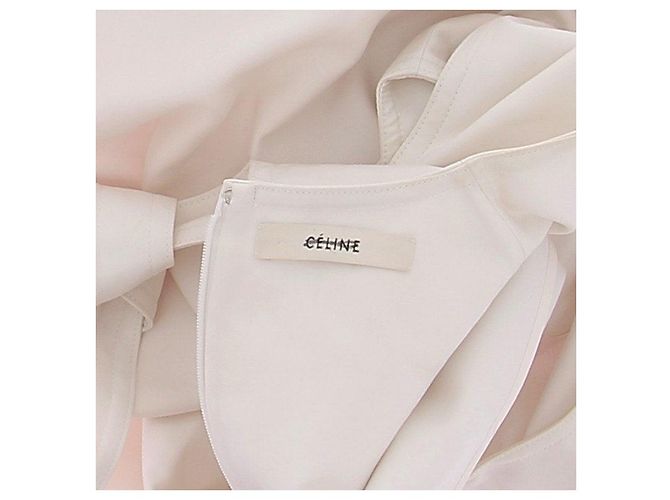 Vestido de algodón beige Céline talla 38 - vista 8