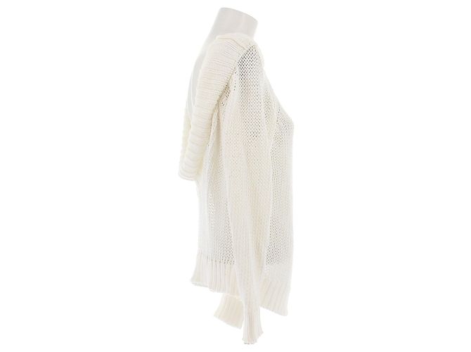 Khaite Weißer Strickpullover mit offenem Rücken - Ansicht 3