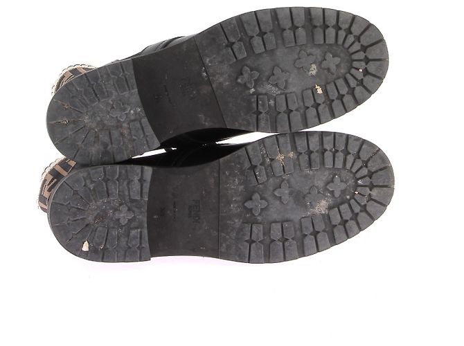 Fendi Stivaletti neri "Rockoko" Nero - vista 7