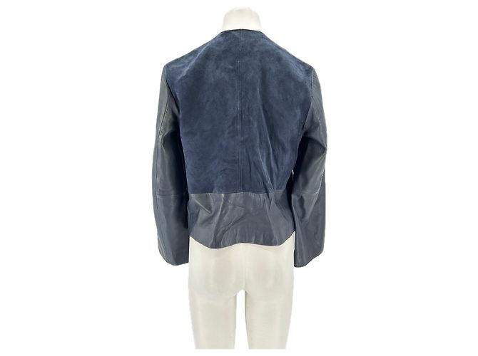 Jigsaw Marinelederjacke Marineblau - Ansicht 2