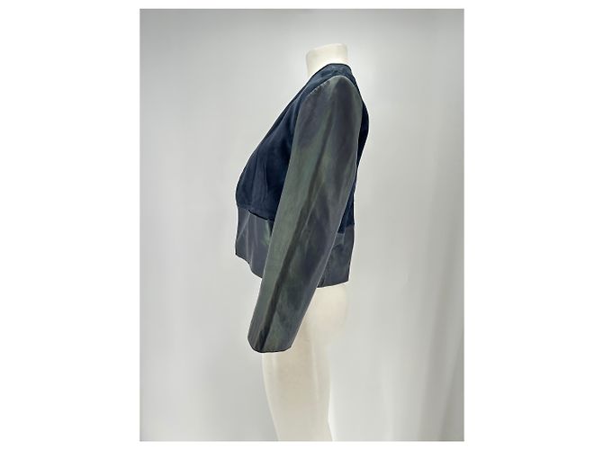 Jigsaw Marinelederjacke Marineblau - Ansicht 4