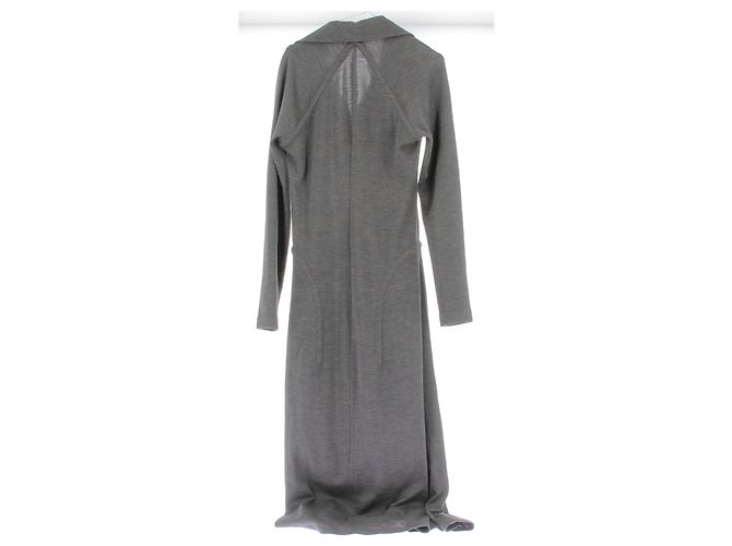 Bottega Veneta Wollkleid Grau Langarm - Ansicht 2