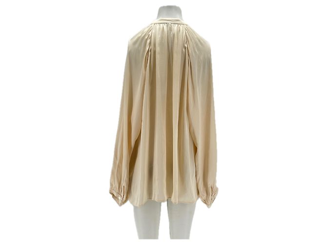 Autre Marque RAQUEL ALLEGRA Creme Bluse Beige - Ansicht 2