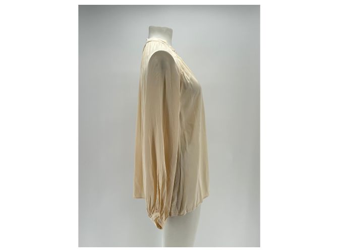 Autre Marque RAQUEL ALLEGRA Creme Bluse Beige - Ansicht 3