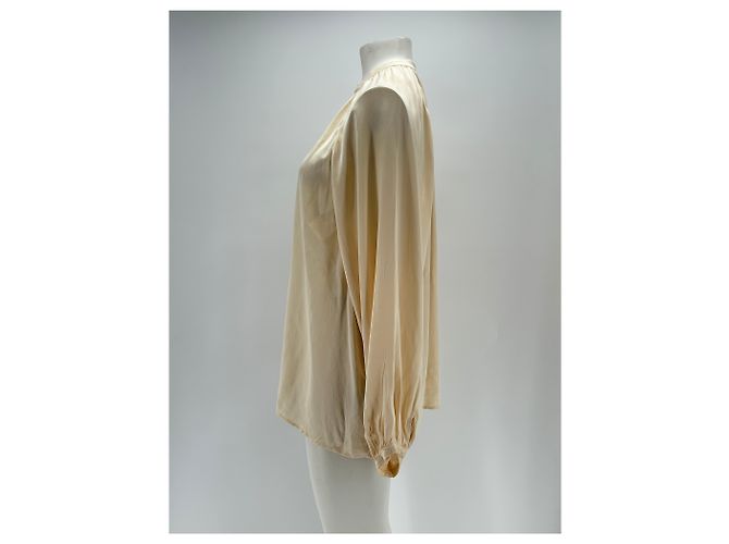 Autre Marque RAQUEL ALLEGRA Creme Bluse Beige - Ansicht 4