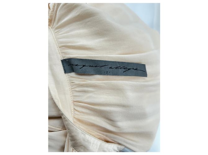 Autre Marque RAQUEL ALLEGRA Creme Bluse Beige - Ansicht 5