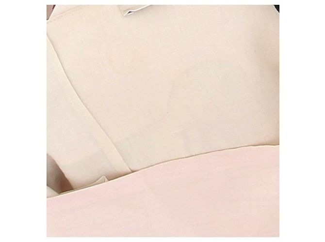 Vestido Prada crema con bordado rosa Beige - vista 5