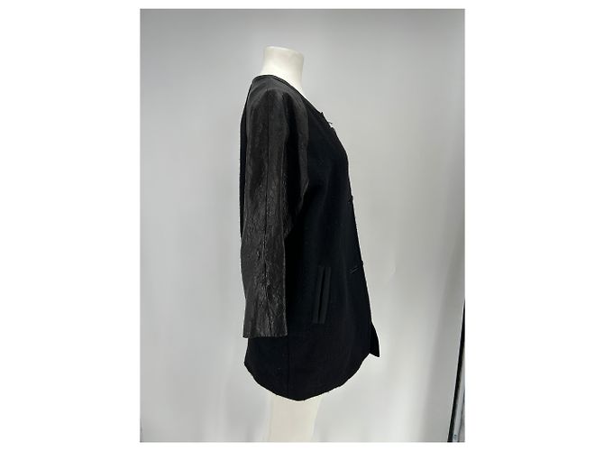 Isabel Marant Cappotto nero bicolore - vista 3