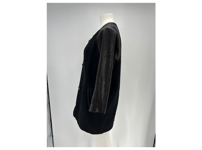 Isabel Marant Cappotto nero bicolore - vista 4