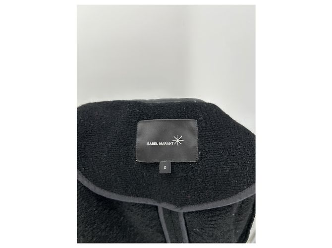 Isabel Marant Cappotto nero bicolore - vista 5
