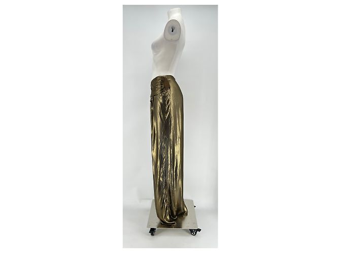 Autre Marque Goldener Rock aus Polyester Größe 40 - Ansicht 4
