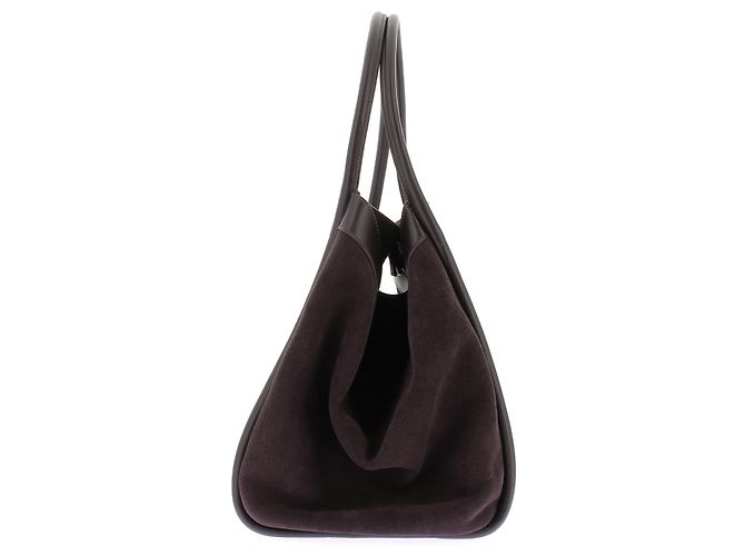 Autre Marque Borsa Tote CAMILLA AND MARC in pelle e camoscio marrone - vista 4