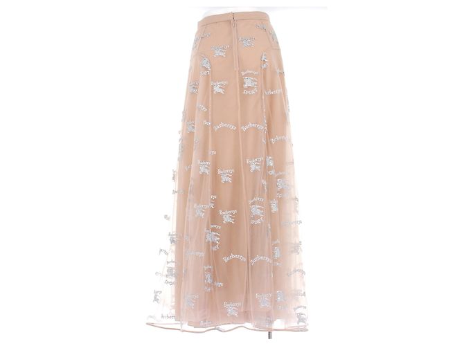 Burberry Falda de muselina y tul beige - vista 2