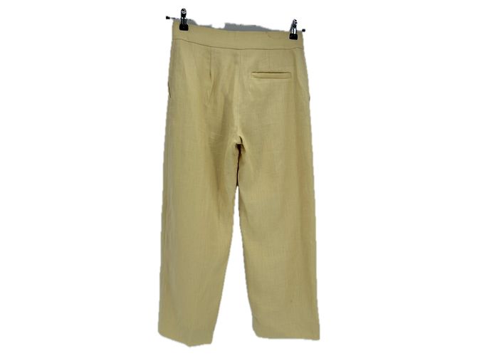 Cos Pantaloni in lino giallo - vista 2
