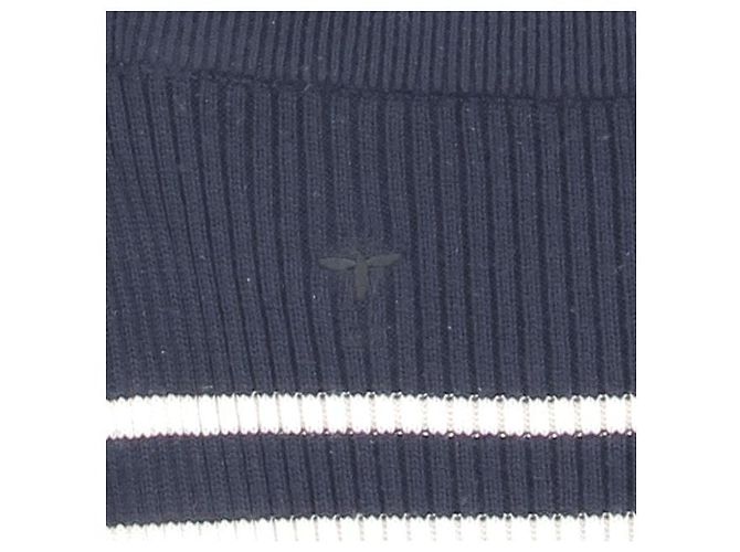 Falda larga Christian Dior de lana a rayas azul marino - vista 5