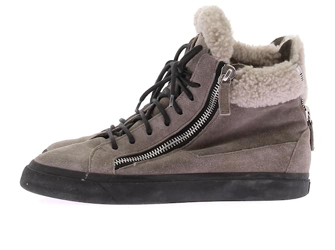 Giuseppe Zanotti Sneakers alte grigie Grigio - vista 2