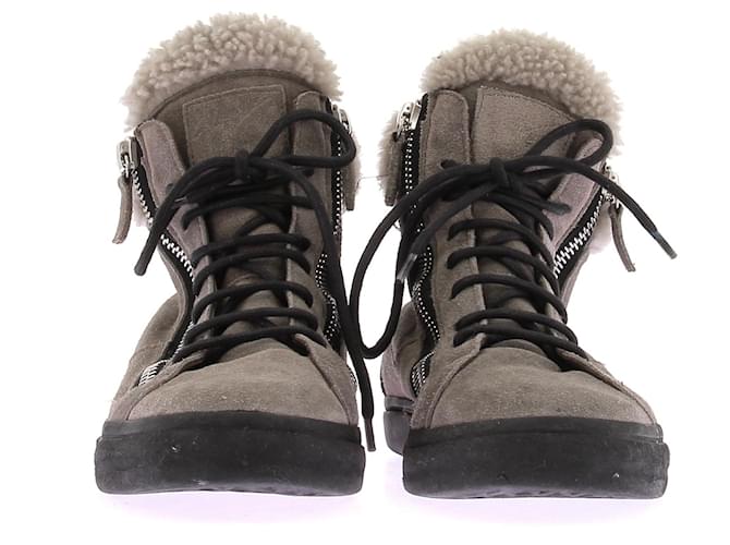 Giuseppe Zanotti Sneakers alte grigie Grigio - vista 5