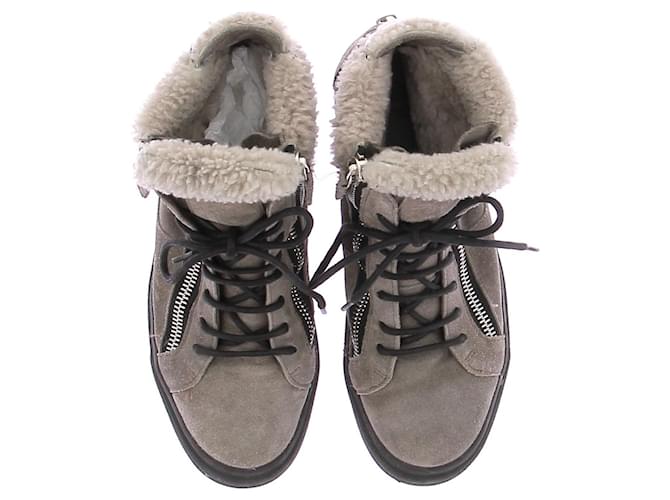 Giuseppe Zanotti Sneakers alte grigie Grigio - vista 6