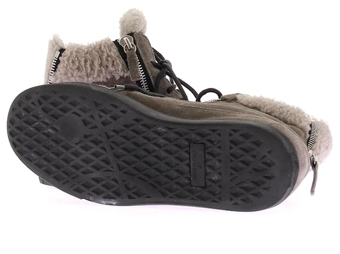 Giuseppe Zanotti Sneakers alte grigie Grigio - vista 7