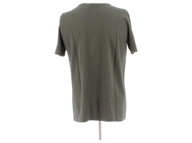 Camiseta de algodón caqui The Row - vista 2