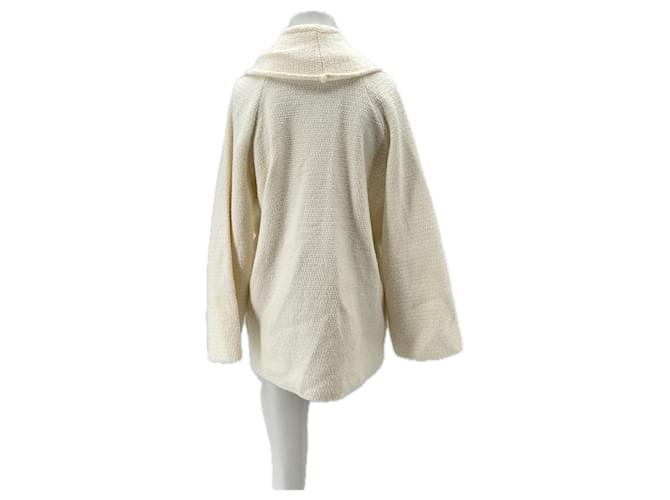 Massimo Dutti Ecru-Weste mit Knöpfen Beige - Ansicht 2