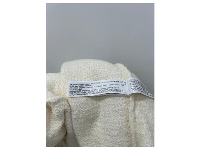 Massimo Dutti Ecru-Weste mit Knöpfen Beige - Ansicht 6