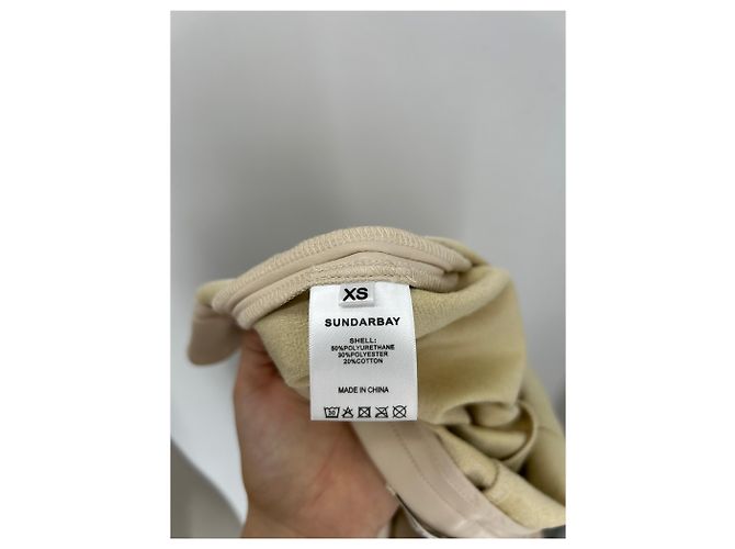 Autre Marque Falda beige de cuero sintético - vista 6