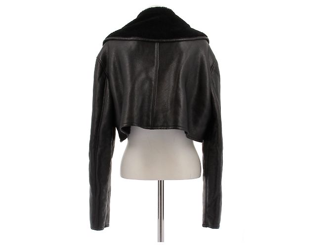 Magda Butrym Shearlingjacke Schwarz - Ansicht 2