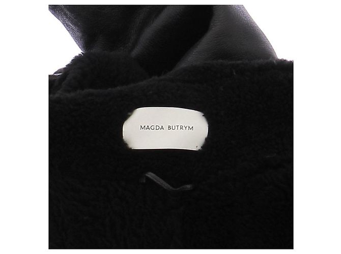 Magda Butrym Shearlingjacke Schwarz - Ansicht 5