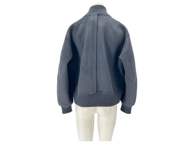 Giacca in lana nera Eric Bompard con zip M Nero - vista 2