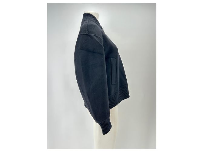 Giacca in lana nera Eric Bompard con zip M Nero - vista 3