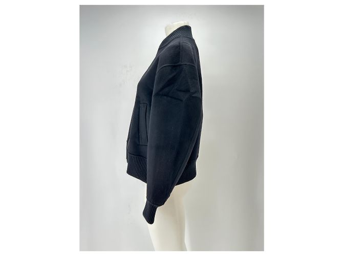 Giacca in lana nera Eric Bompard con zip M Nero - vista 4