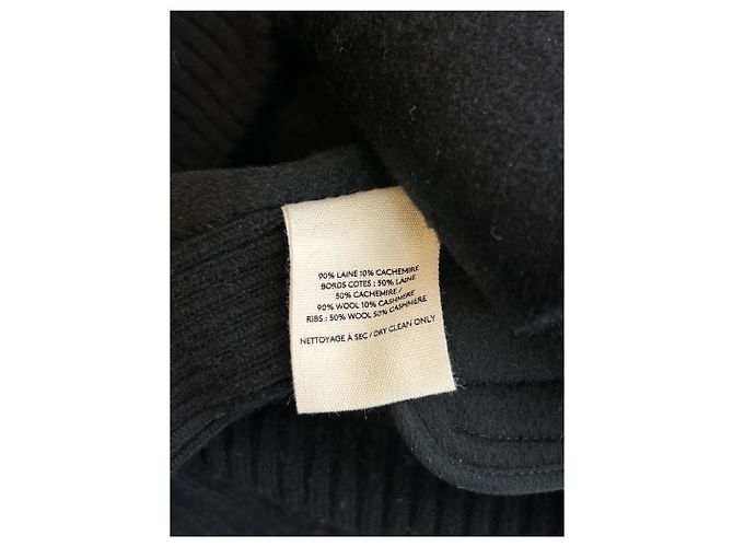 Giacca in lana nera Eric Bompard con zip M Nero - vista 6