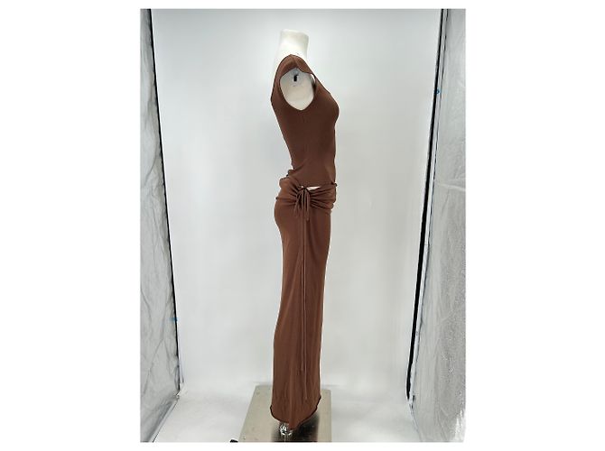 Autre Marque AKARII Bodycon Kleid braun Viscose - Ansicht 3