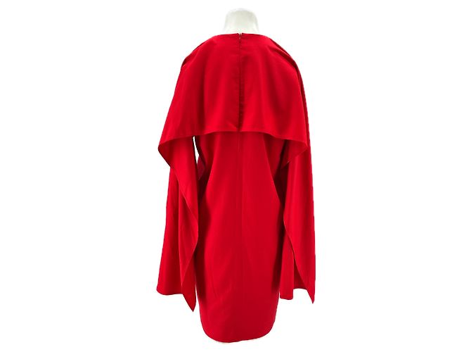 Autre Marque Front Row Shop Cape Kleid Rot - Ansicht 2