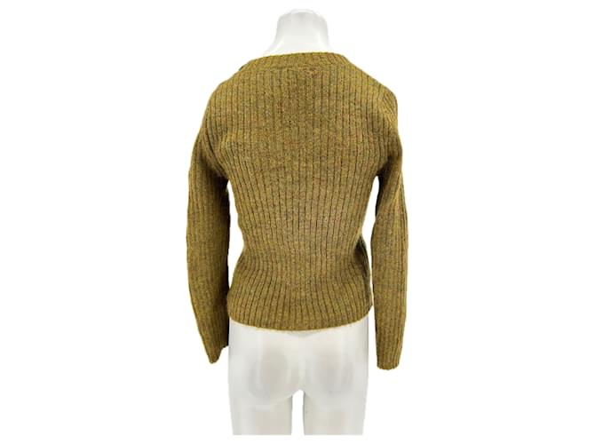 Soeur Wollpullover grün gelb - Ansicht 2