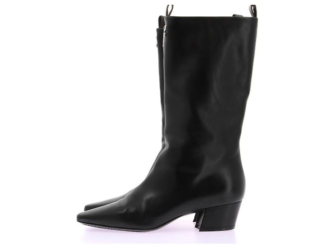 Louis Vuitton Botas de cuero negras Negro - vista 2
