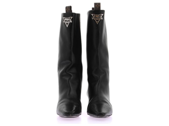 Louis Vuitton Botas de cuero negras Negro - vista 3