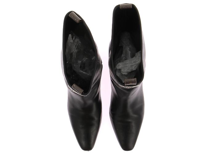 Louis Vuitton Botas de cuero negras Negro - vista 4