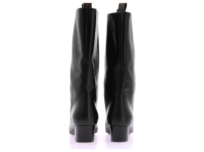 Louis Vuitton Botas de cuero negras Negro - vista 5