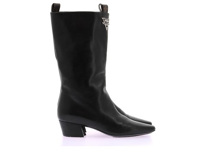 Louis Vuitton Botas de cuero negras Negro - vista 6