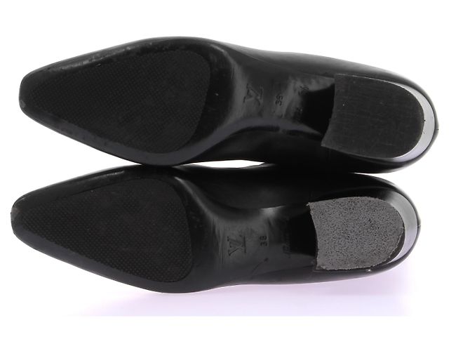 Louis Vuitton Botas de cuero negras Negro - vista 7