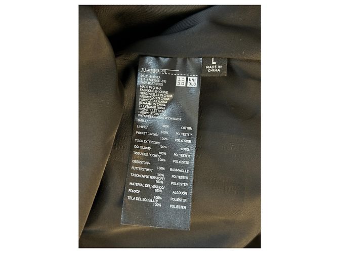 Uniqlo Schwarzer Trenchcoat - Ansicht 7