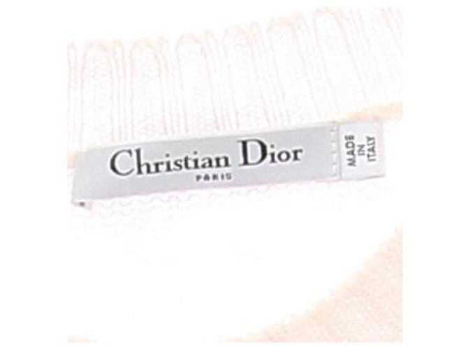 Christian Dior Cremefarbener Pullover mit Herzmotiv aus Kaschmir Beige - Ansicht 5