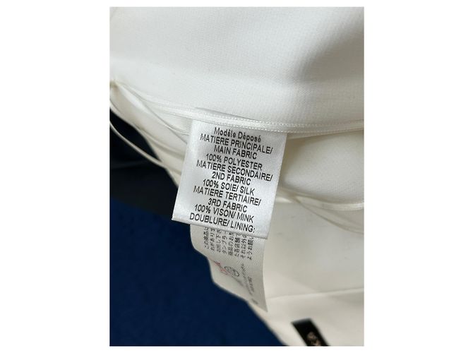 Paule Ka Abito lungo bianco, blu navy e nero - vista 6