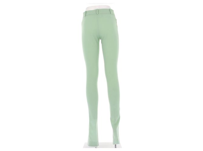 Attico Calça slim de lã Verde - vista 2