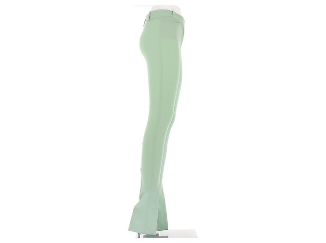 Attico Calça slim de lã Verde - vista 3